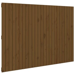 vidaXL Tête de lit murale Marron miel 159 5x3x110cm Bois massif de pin