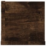 vidaXL Étagère murale à CD Chêne fumé 100x18x18 cm Bois d'ingénierie