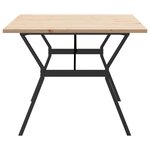 vidaXL Table à manger cadre en Y 200x100x75 5 cm bois pin massif acier