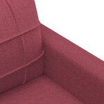 vidaXL Canapé à 2 places Rouge bordeaux 120 cm Tissu