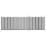 vidaXL Coussin de chaise longue gris clair mélangé 200x70x4 cm tissu