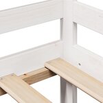 vidaXL Lit de jour et tiroirs sans matelas blanc 90x200 cm bois massif