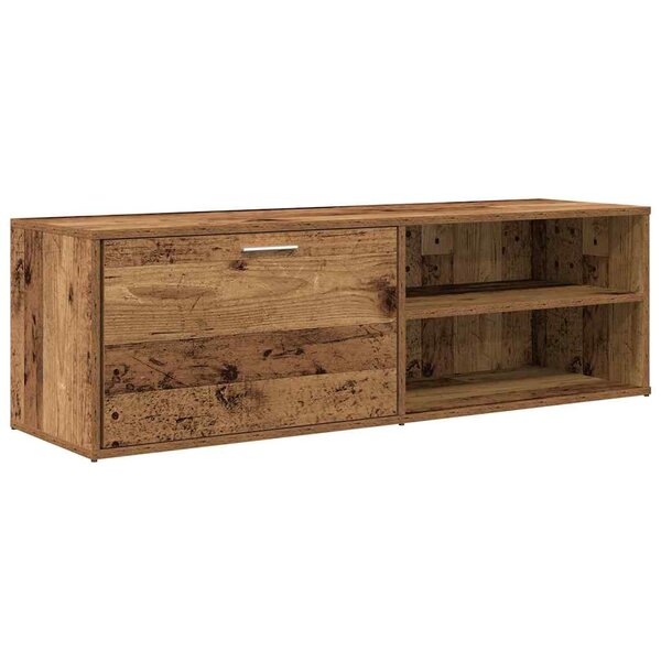 vidaXL Meuble TV vieux bois 120x34x37 cm bois d'ingénierie