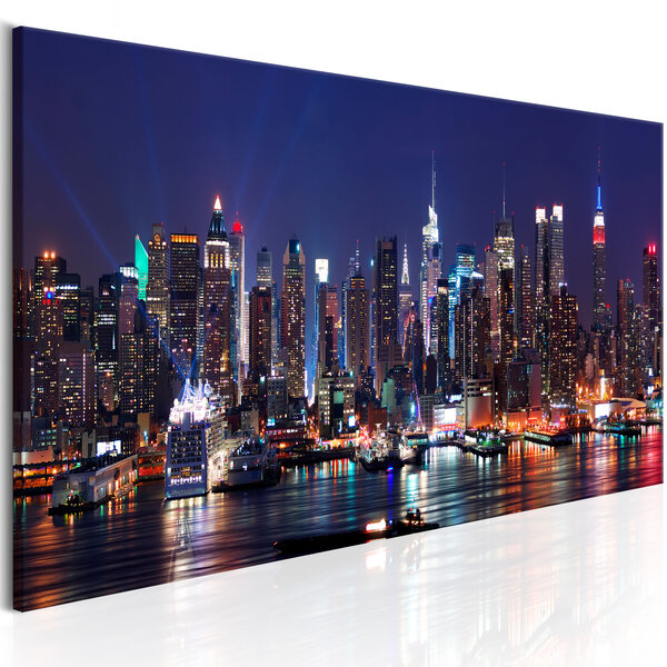 Tableau - live by night l x h en cm 120x40