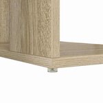 vidaXL Bureau avec Rangement Chêne sonoma 130 x 50 5 x 75 cm
