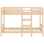 vidaXL Lit superposé sans matelas 75x190 cm bois de pin massif