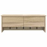 vidaXL Porte-manteau mural avec étagère Chêne sonoma 80 x 20 x 30 cm