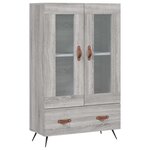 vidaXL Buffet haut sonoma gris 69 5x31x115 cm bois d'ingénierie