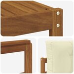 vidaXL Ensemble de canapés d'extérieur 6 pc Naturel et Crème