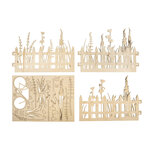 Clôture lattis déco bois FSC Mix Credit - Nature