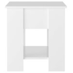 vidaXL Table basse blanc brillant 101x49x52 cm bois d'ingénierie
