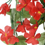 vidaXL Guirlandes de fleurs 3 Pièces rouge 85 cm