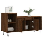 vidaXL Meuble TV Chêne marron 100x35x55 cm Bois d'ingénierie