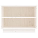 vidaXL Armoire à chaussures Blanc 60x34x45 cm Bois de pin massif