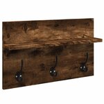 vidaXL Ensemble de meubles de couloir 4 Pièces chêne fumé bois ingénierie