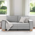 vidaXL Canapé 2 places Gris nuage 140 cm Tissu