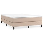 VidaXL Cadre de lit sans matelas cappuccino 140x200 cm similicuir