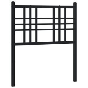 vidaXL Tête de lit métal noir 75 cm