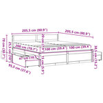 vidaXL Lit avec tiroirs et matelas 200x200 cm bois massif de pin
