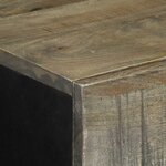vidaXL Buffets 2 Pièces gris clair 60x33 5x75 cm bois de manguier massif