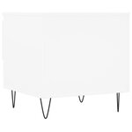 vidaXL Table basse blanc 50x46x50 cm bois d’ingénierie