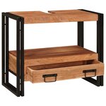 vidaXL Armoire de coiffeuse avec tiroir Marron Bois d'Acacia Massif