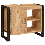 vidaXL Meuble sous évier Marron 71 x 33 x 58 cm Bois de mangue massif