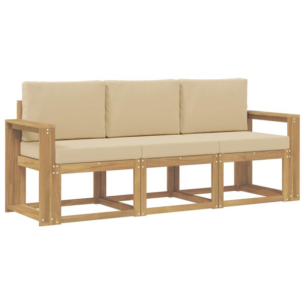 vidaXL Ensemble de canapés d'extérieur 3 pc