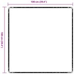 vidaXL Tapis Couloir Anthracite 100 x 100 cm 100 Polypropylène