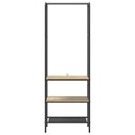 vidaXL Portant à vêtements avec étagères Chêne sonoma 60 x 30 x 171 cm