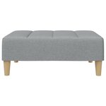 vidaXL Repose-pied gris clair 77x55x31 cm tissu