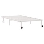 vidaXL Cadre de lit sans matelas pliable blanc 100x190 cm acier