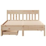 vidaXL Cadre de lit sans matelas 120x200 cm bois de pin massif