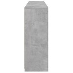 vidaXL Buffets avec lumières LED 3 Pièces gris béton bois d'ingénierie