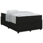 vidaXL Cadre de lit avec matelas Autre Noir 120 x 200 cm Velours