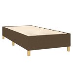 vidaXL Sommier à lattes de lit avec matelas Marron foncé 100x200 cm