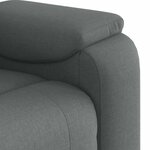 vidaXL Fauteuil inclinable Gris foncé Tissu