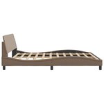 vidaXL Cadre de lit Dover cappuccino 180x200 cm similicuir