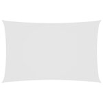 vidaXL Voile de parasol tissu oxford rectangulaire 2 5x5 m blanc