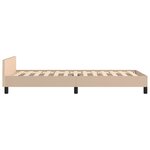 vidaXL Cadre de lit sans matelas cappuccino 90x190 cm similicuir