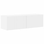 vidaXL Ensemble meuble TV Montage mural 5 Pièces Blanc Bois d'ingénierie