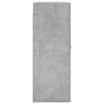 vidaXL Armoires murales 2 Pièces gris béton 69 5x34x90 cm