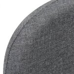 vidaXL Fauteuil convertible gris clair tissu