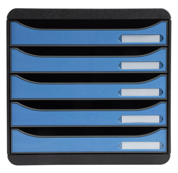 Module de classement big box plus 5 tiroirs clean'safe - bleu - exacompta