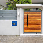 Boîte aux lettres soléa 1 porte bleu 5010 finition brillante