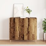 vidaXL Buffet en Bois Ancien  90x34x80 cm  Fabriqué en Bois Ingénierie
