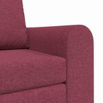 vidaXL Canapé-Lit Rouge bordeaux 98 x 71 x 83 cm tissu