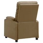 vidaXL Fauteuil inclinable électrique Cappuccino Similicuir