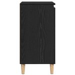 vidaXL Buffet Noir 60 x 35 x 70 cm Bois d'ingénierie