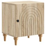 vidaXL Cabinet de chevet 2 pc Chêne Sonoma 43 x 34 5 x 50 cm
